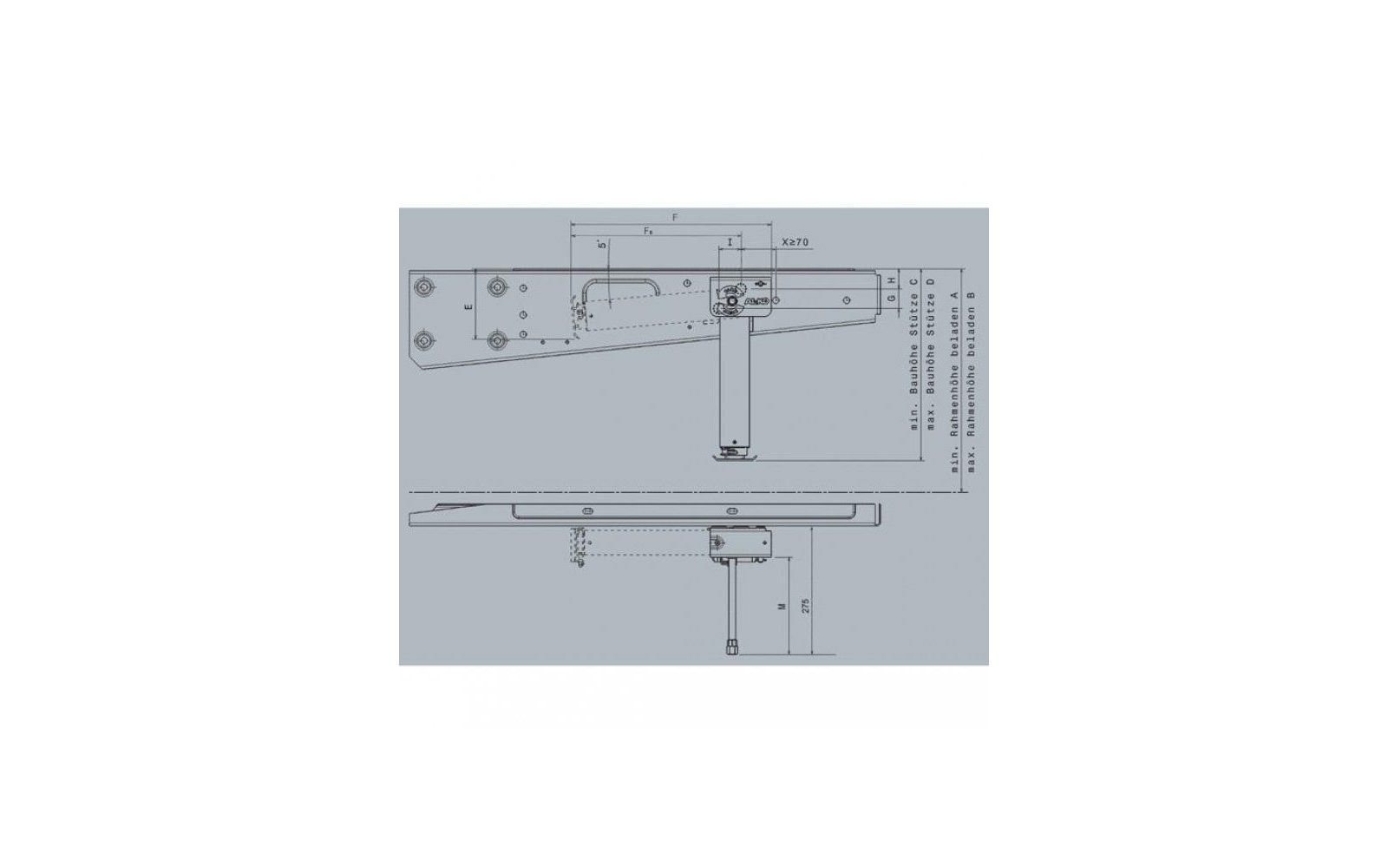 AL-KO Suport mecanic de ridicare ClickFix 310-424mm