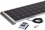 Set panou solar 160 W monocristalin cu controller MPPT 20A si profile de prindere integrate