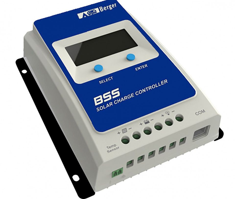 Set panou solar 200 W monocristalin  Berger Exclusiv  cu controller MPPT 20A si profile de prindere integrate