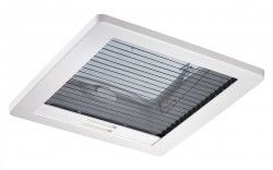 Trapă 40 x 40 Dometic  Mini Heki Style  cu deschidere basculantă si jaluzea retractabilă - pentru grosime acoperis 43 - 60 mm - cu garnitură de etanșare