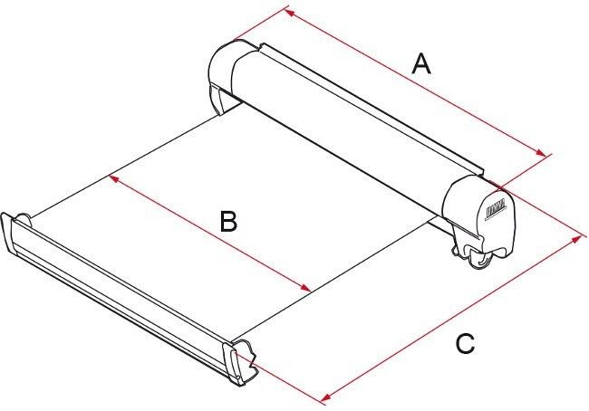 Marchiza Fiamma F45s 400 Polar White - Grey Royal