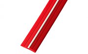 Garnisaj pentru sina rulota culoare - rosu cu alb - 12mm
