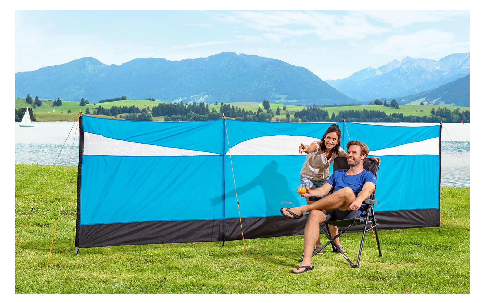 Apărătoare vânt/paravan camping 5 m x1.4 m