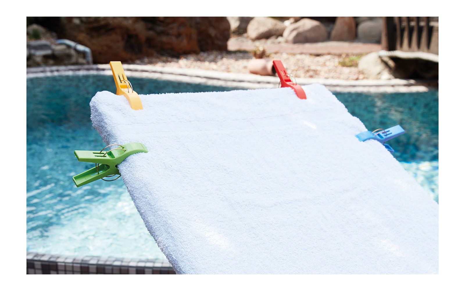 Set de 4 carlige pentru prosop - sezlong