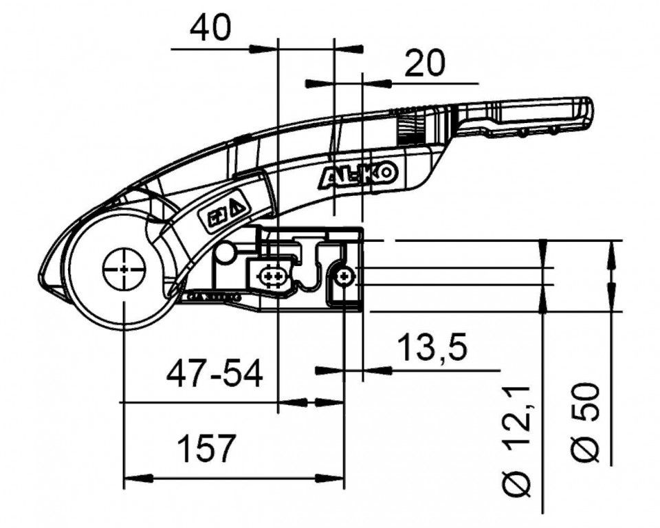 Cupla antibalans AL-KO 3004 cu stabilizator si indicator de uzura, sarcina 3000 kg