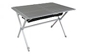 Masă pliabilă Berger cu role din aluminiu 115 x 78,5 cm