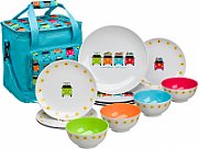 Set de veselă din melamină Camper Smiles 12 buc.