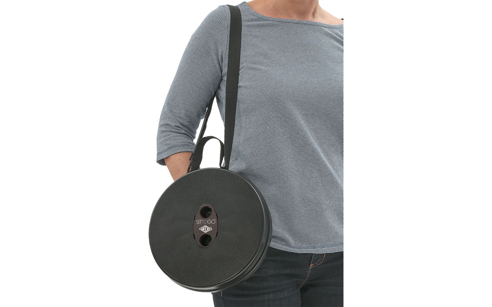 Scaun telescopic Wedo Sittogo - negru