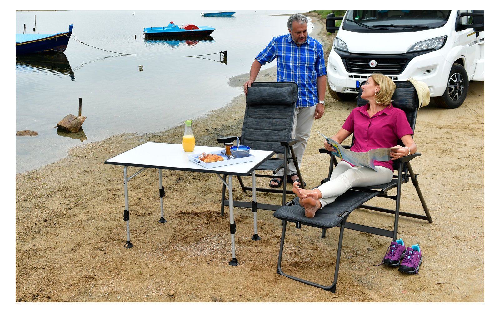 Suport pentru picioare Berger Slimline - Antracit