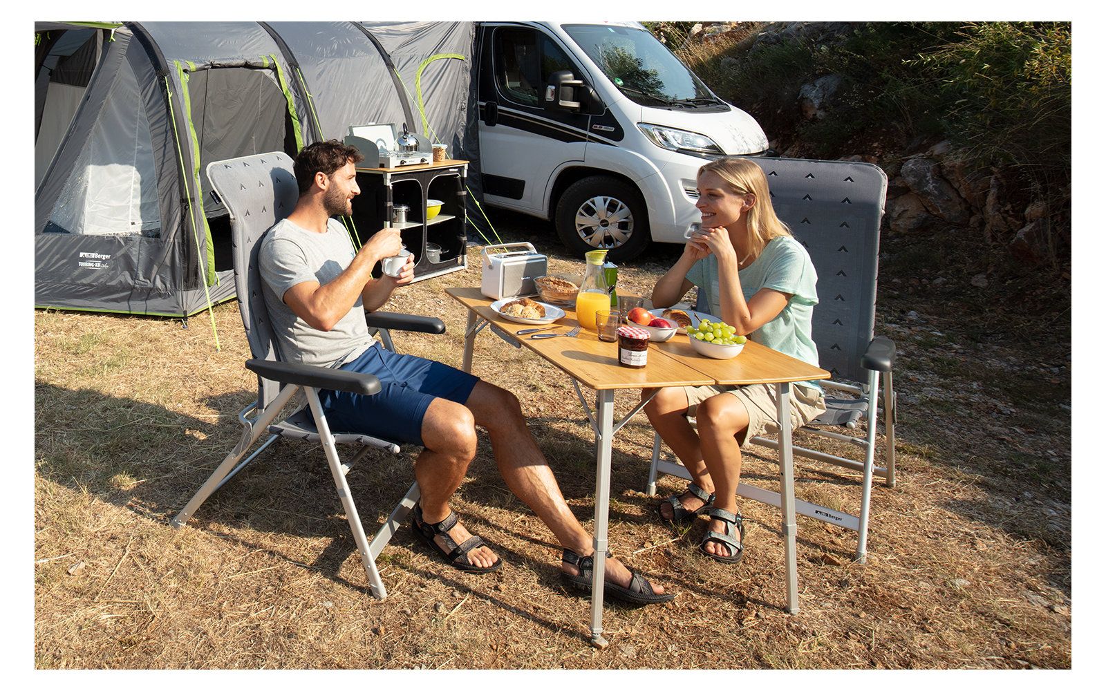 Masă pliabilă Berger Carry Deluxe