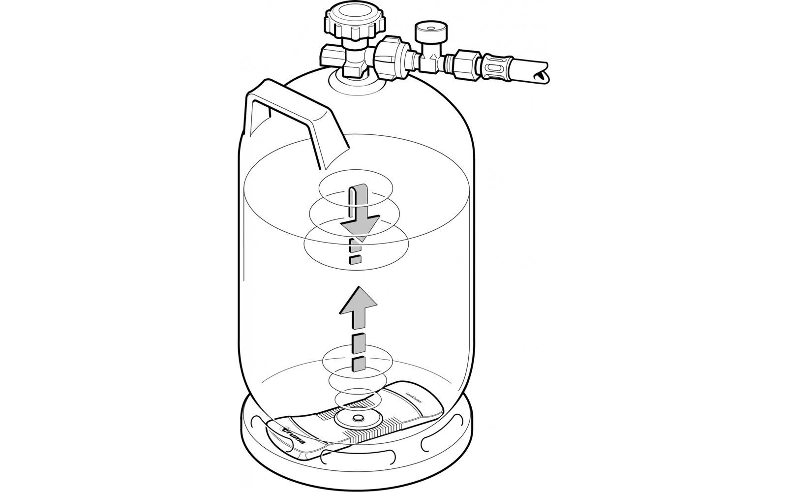 Indicator de nivel de umplere cu gaz Truma LevelControl