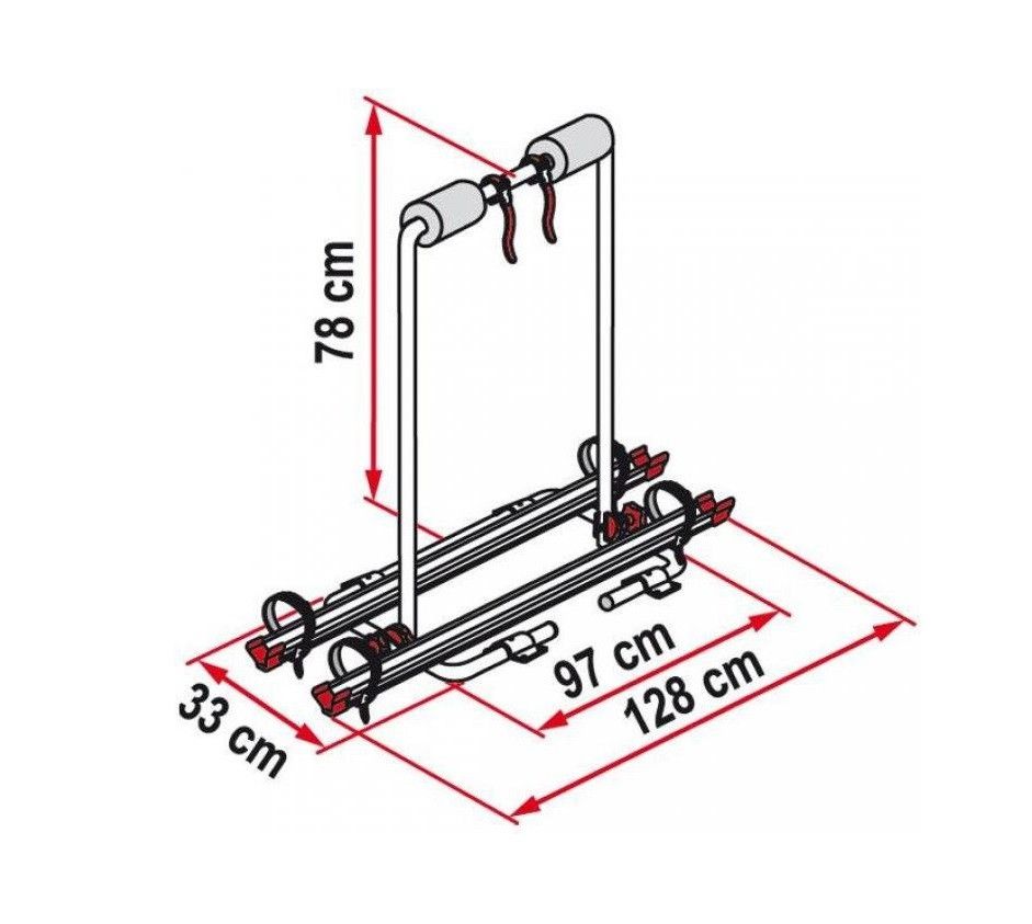 Suport de biciclete pentru proțapul rulotei Fiamma XL A