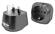 Adaptor de călătorie - Ansmann - UE-Marea Britanie cu împământare si protectie