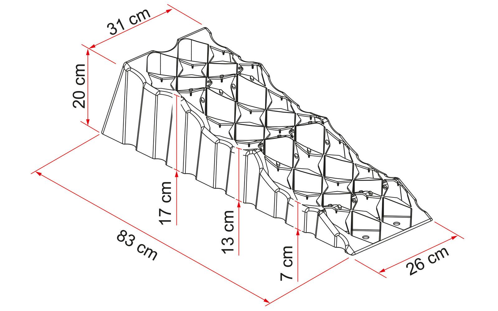 Cale de nivelare pentru rulote sau autorulote, Premium Fiamma Level Up