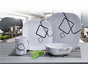 Set de vesela melaminata Camp4 -CUNEO - pentru 4 persoane - antialunecare