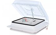 Trapă 28 x 28 Berger cu ventilator inclus si plasă de țânțari, capac transparent