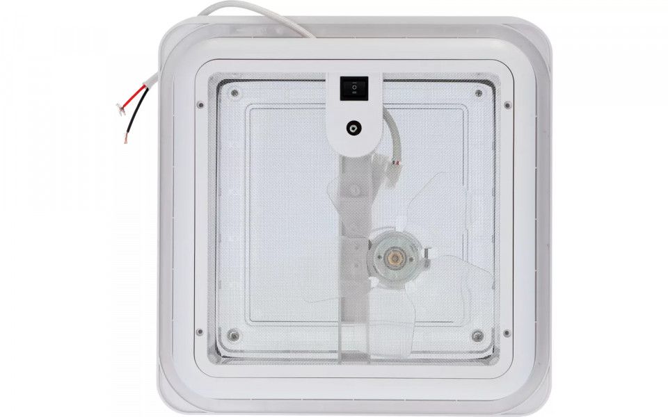 Trapă 28 x 28 Berger cu ventilator inclus si plasă de țânțari, capac transparent