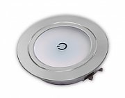 Spot cu LED încastrat metalic - cu intrerupator touch