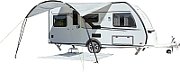 Copertină universală Berger pentru rulotă, autorulotă și cort