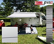 Marchiza Fiamma F45S, lungime 300 cm  , Polar White, panza  Roayl Grey
