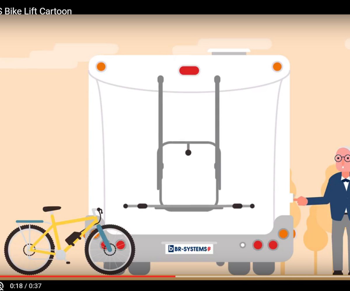 Br-Systems Bike-Lift Suport spate scurt pentru biciclete, 2 biciclete/e-biciclete