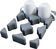 Set suport pentru pahare / cani cu 6 orificii