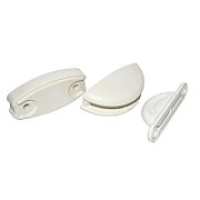 Blocator de usă semirotund - Fawo - pentru rulote si autorulote - ALB