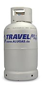 Rezervor/Butelie AluGas GPL reincarcabil, din aluminiu cu multivalvă si indicator umplere, 27/22l