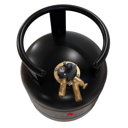 Butelie de gaz reîncărcabilă CAMPKO 15 litri cu multivalvă 80% (DE)